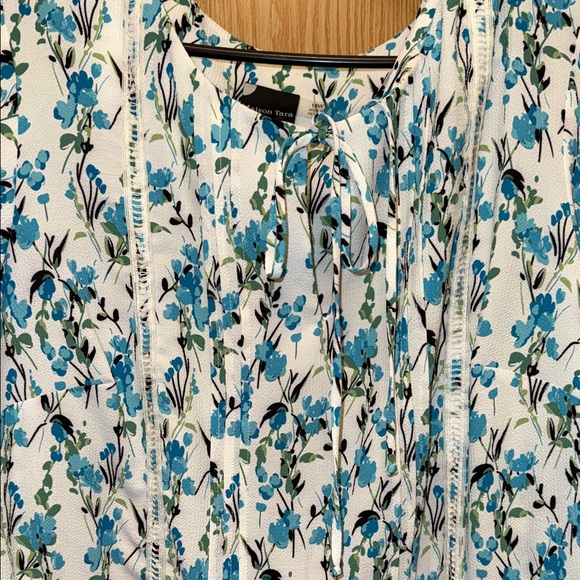 Maison Tara Blue and Green Floral Dress - Picture 4 of 11